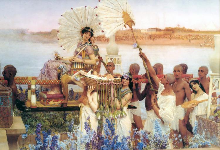 Alma-Tadema, Sir Lawrence The Finding of Moses (mk23) Germany oil painting art